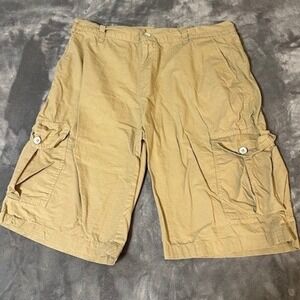 Southpole Mens Khaki Cargo Shorts Size 36 Cotton Authentic Collection Casual